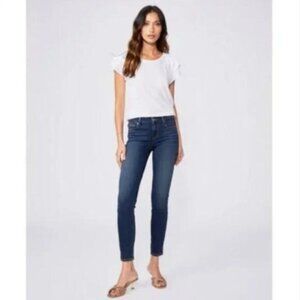 PAIGE | Verdugo Ankle Cropped Blue Jeans Sz 27 Flawed